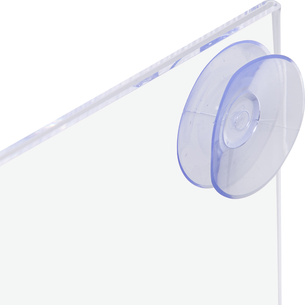 8 ½" X 11" Window Sign Holder With Suction Cups