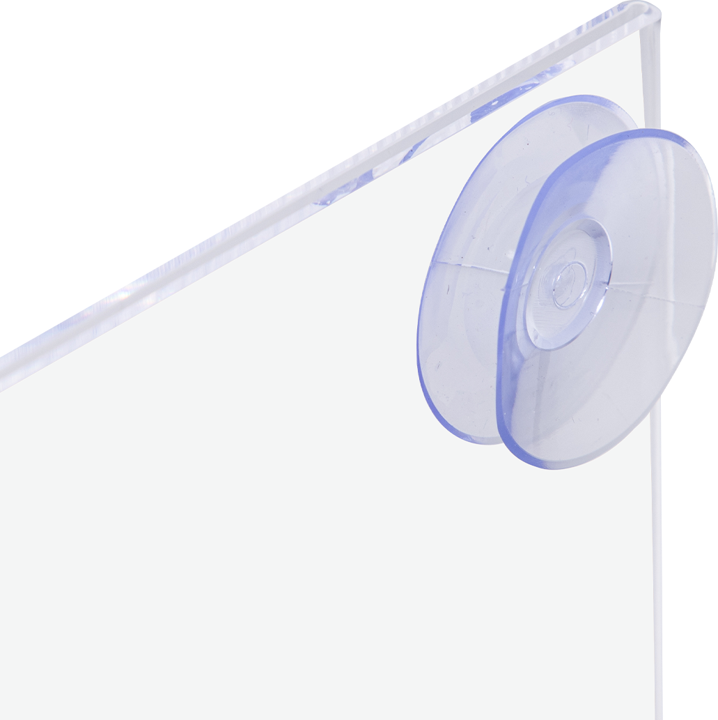 8 ½" X 11" Window Sign Holder With Suction Cups