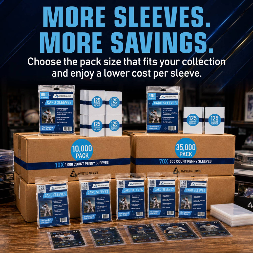 Invested Alliance Penny Card Sleeves – 180pt, 100 Count