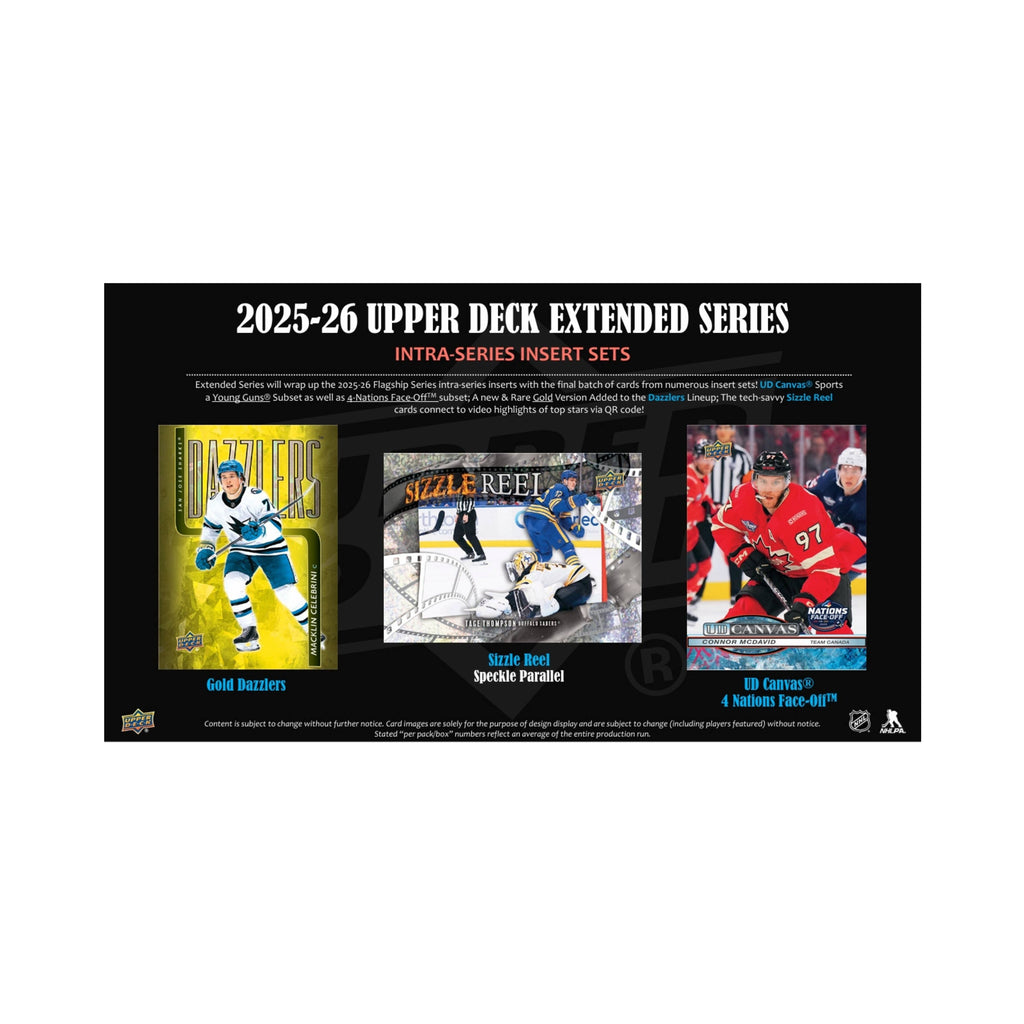 2025-26 Upper Deck Extended Series Hockey 48ct. Blaster Box