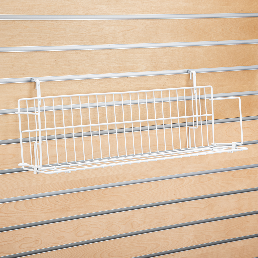 24" x  6" x  6.5" Media Grid Shelf for Slatwall & Wire Grid