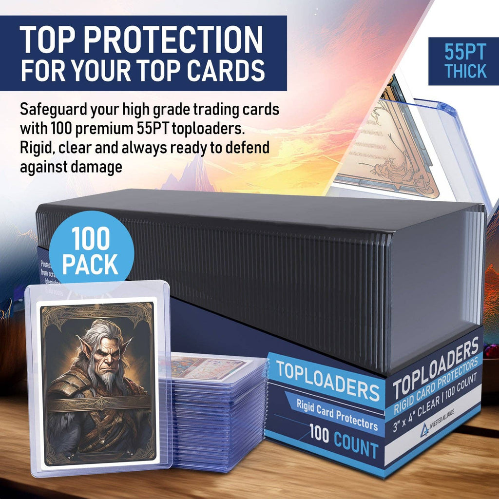 Invested Alliance Premium Top Loaders – 55pt, 100 Count