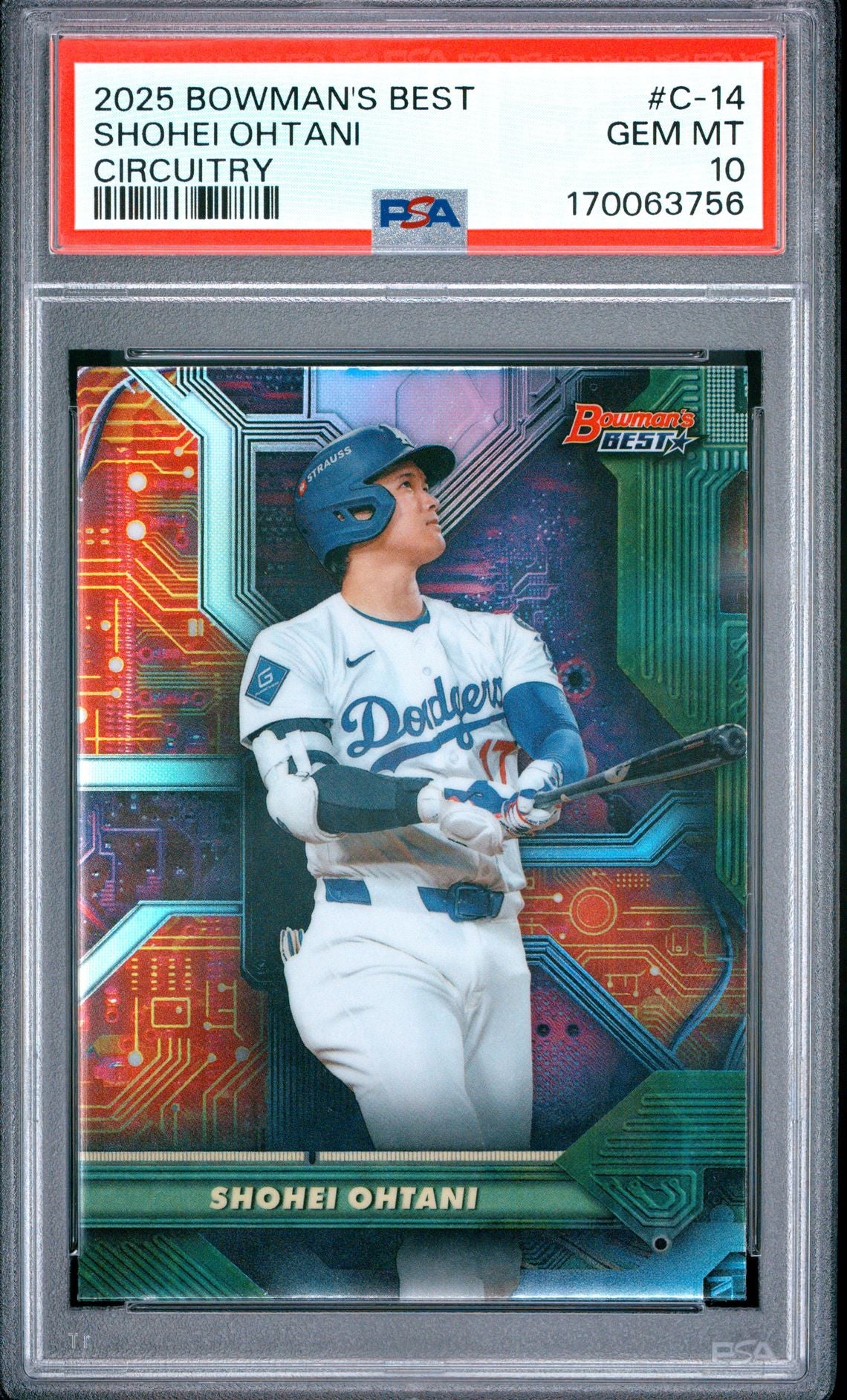2025 Bowman's Best Shohei Ohtani Circuitry C-14 PSA 10 cert 170063756