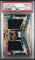 2024 Panini Spectra #RRMCWS Caleb Williams Rising Rookie Mat-Celestial PSA 8 NM-MT /75