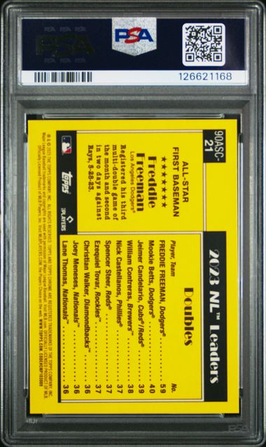 2025 Topps Silver Pack Chrome #21 Freddie Freeman All Stars Orange PSA 10 GEM MINT 05/25
