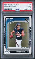 2024 Panini Donruss Optic #201 Caleb Williams Rated Rookie PSA 9 MINT