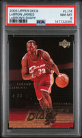 2003-04 Upper Deck #LJ14 LeBron James LeBron's Diary PSA 8 NM-MT