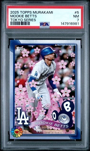 2025 Topps Murakami #5 Mookie Betts Tokyo Series PSA 7 NM