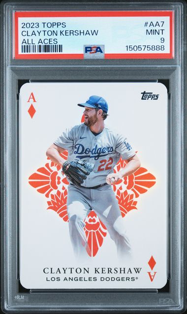 2023 Topps #AA7 Clayton Kershaw All Aces PSA 9 MINT