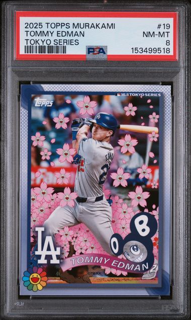 2025 Topps Murakami #19 Tommy Edman Tokyo Series PSA 8 NM-MT