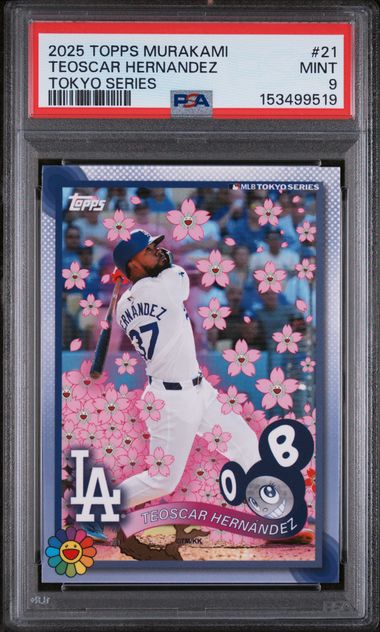 2025 Topps Murakami #21 Teoscar Hernandez Tokyo Series PSA 9 MINT