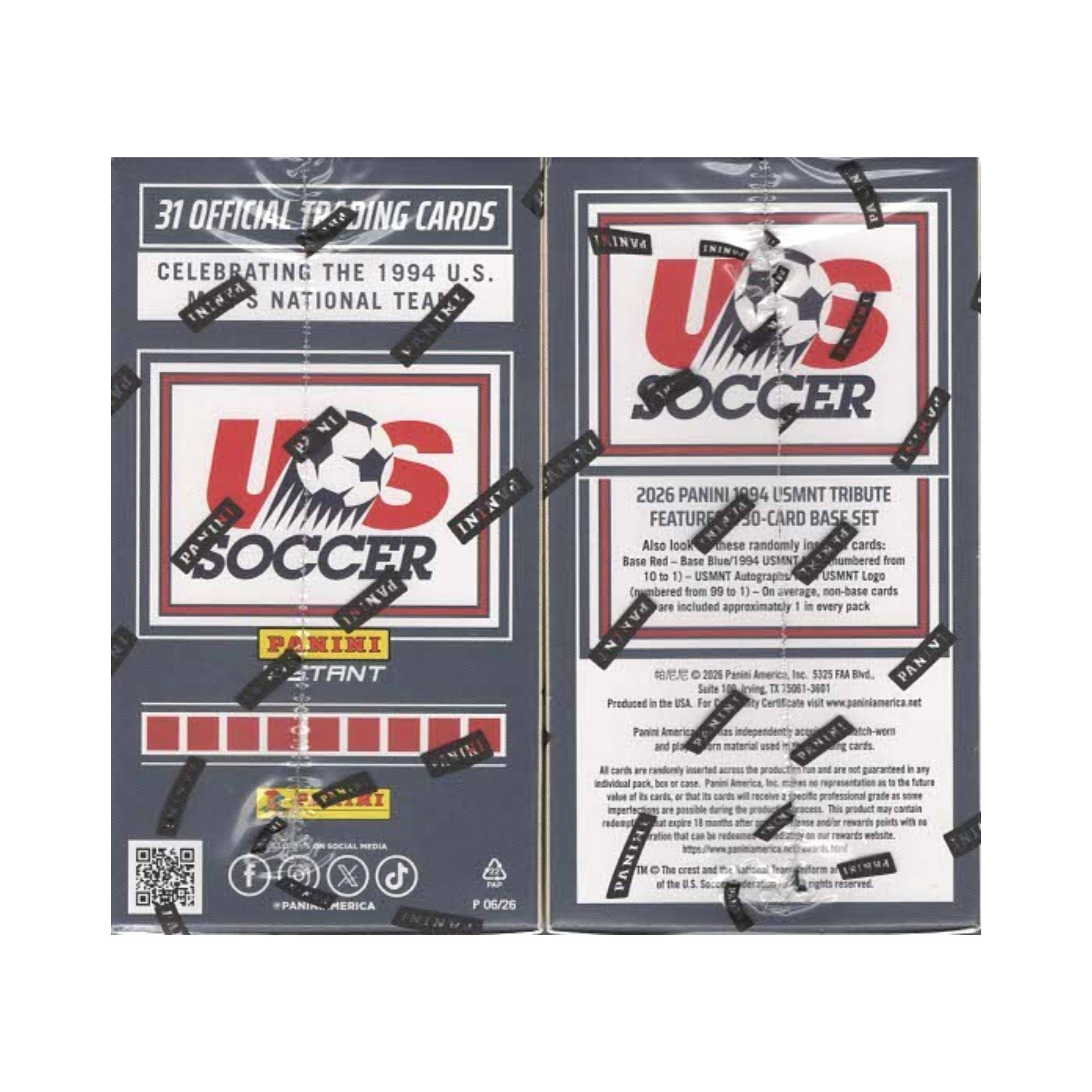 2026 Panini Instant 1994 USMNT Soccer 31ct. Tribute Box Set