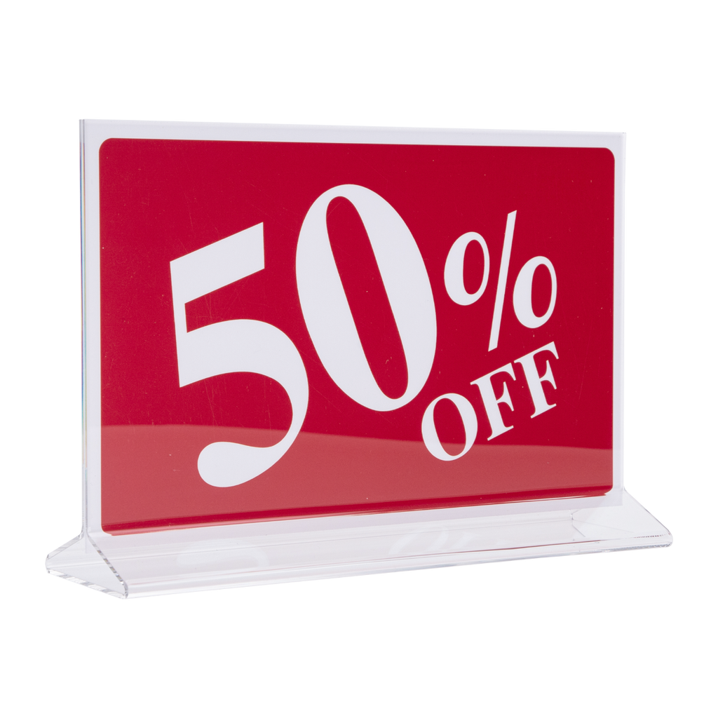 11" X 7" Double-Sided Acrylic Sign Holder