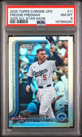 2025 Topps Chrome Update Freddie Freeman 2025 All-Star Game #11 PSA 8 | Cert 167668280