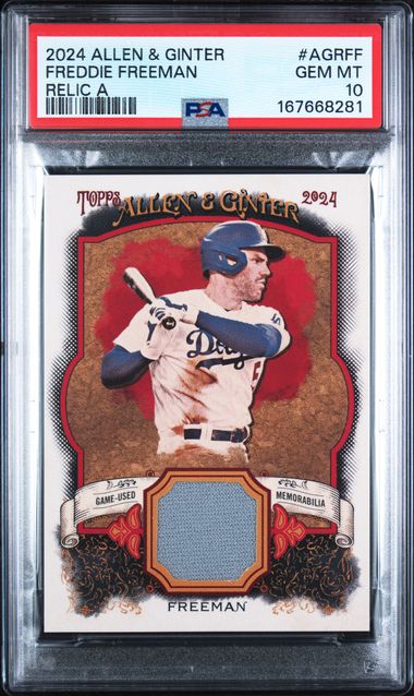 2024 Allen & Ginter Freddie Freeman Relic A #AGRFF PSA 10 | Cert 167668281