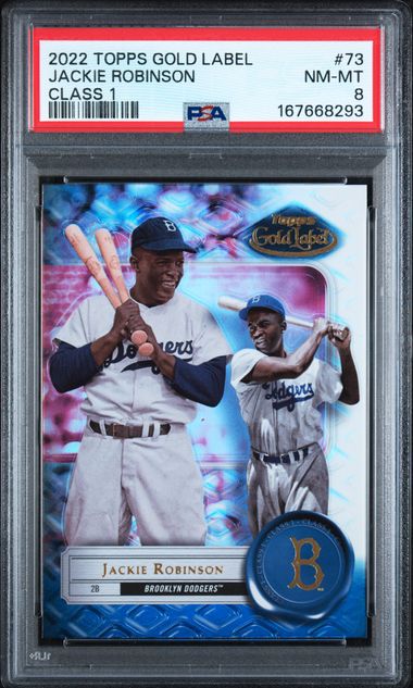 2022 Topps Gold Label Jackie Robinson Class 1 #73 PSA 8 | Cert 167668293
