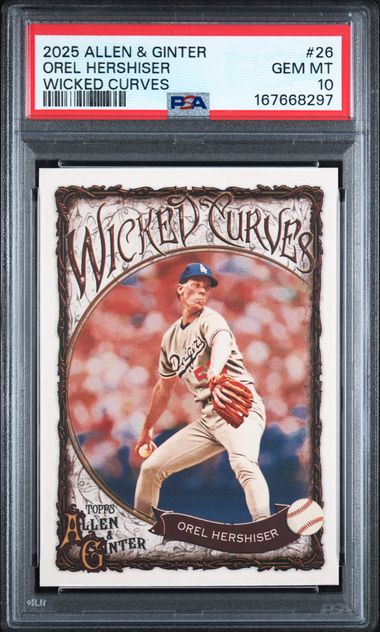 2025 Allen & Ginter Orel Hershiser Wicked Curves #26 PSA 10 | Cert 167668297