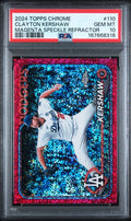 2024 Topps Chrome Clayton Kershaw Magenta Speckle Refractor #110 PSA 10 | Cert 167668316