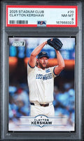 2025 Stadium Club Clayton Kershaw #70 PSA 8 | Cert 167668323