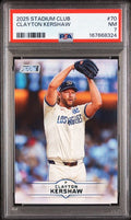 2025 Stadium Club Clayton Kershaw #70 PSA 7 | Cert 167668324