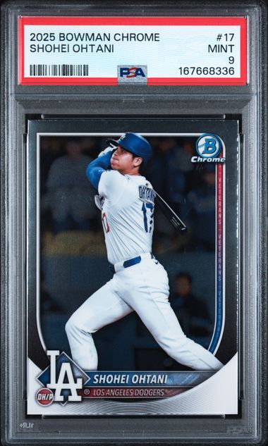 2025 Bowman Chrome Shohei Ohtani #17 PSA 9 | Cert 167668336