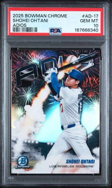 2025 Bowman Chrome Shohei Ohtani Adios #AD-17 PSA 10 | Cert 167668340