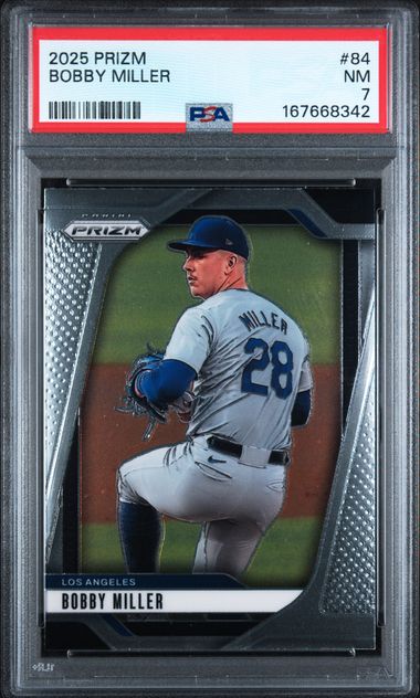 2025 Prizm Bobby Miller #84 PSA 7 | Cert 167668342