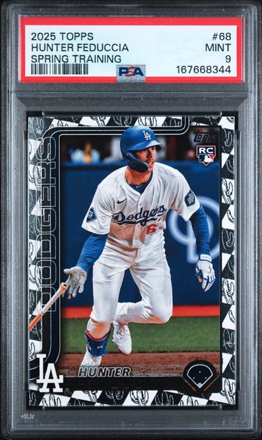 2025 Topps Hunter Feduccia Spring Training #68 PSA 9 | Cert 167668344