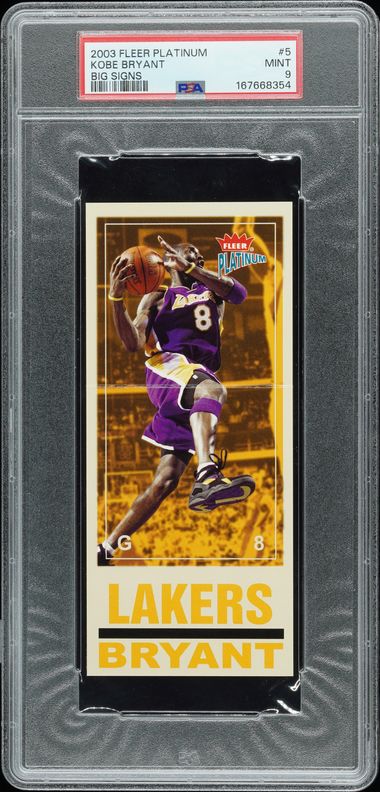2003 Fleer Platinum Kobe Bryant Big Signs #5 PSA 9 | Cert 167668354