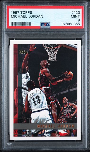 1997 Topps Michael Jordan #123 PSA 9 | Cert 167668355