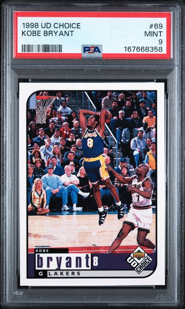 1998 UD Choice Kobe Bryant #69 PSA 9 | Cert 167668358