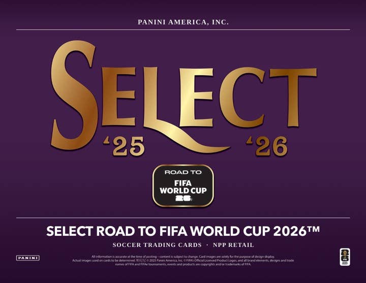 2025-26 Panini Select Road to World Cup Soccer 60-Card Mega Box