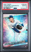 2024 Topps Stars of MLB Yoshinobu Yamamoto #SMLB57 PSA 10 certificate 167668240