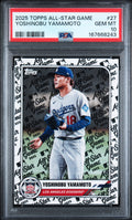 2025 Topps All-Star Game Yoshinobu Yamamoto #27 PSA GEM MT 10 certificate 167668243
