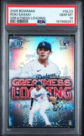 2025 Topps Yoshinobu Yamamoto #231 PSA MINT 9 certificate 167668250
