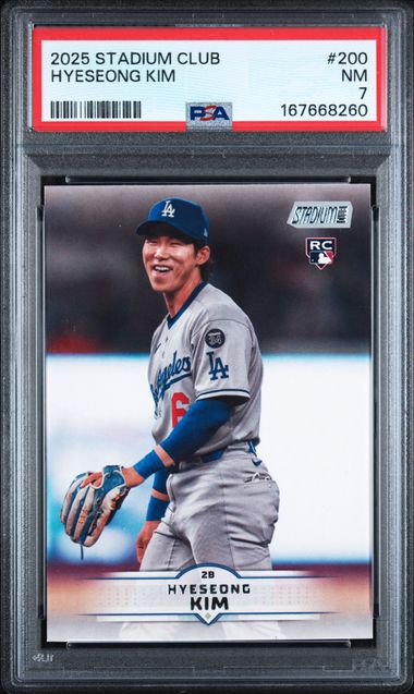 2025 Stadium Club Hyeseong Kim #200 PSA NM 7 certificate 167668260