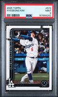 2025 Topps Hyeseong Kim #573 PSA MINT 9 certificate 167668262