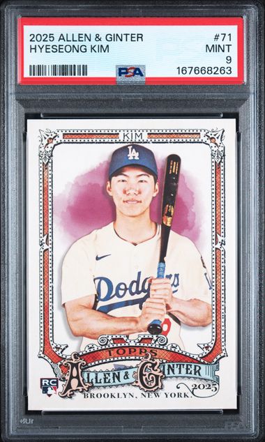 2025 Topps Allen & Ginter Hyeseong Kim #71 PSA MINT 9 certificate 167668263