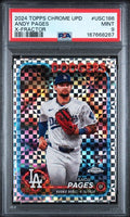 2024 Topps Chrome Update Andy Pages X-Fractor #USC186 PSA MINT 9 certificate 167668267