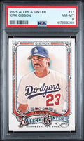 2025 Topps Allen & Ginter Kirk Gibson #17 PSA NM-MT 8 certificate 167668269