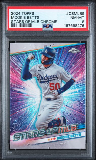 2024 Topps Mookie Betts Stars of MLB Chrome #CSMLB9 PSA 8 | Cert 167668276
