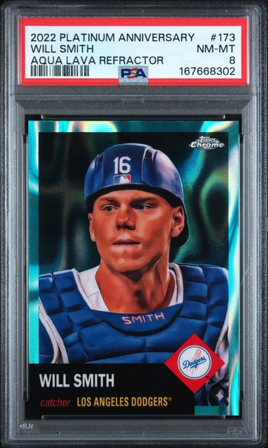2022 Topps Chrome Platinum Anniversary Will Smith Aqua Lava Refractor #173 PSA 8 | Cert 167668302