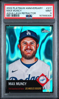 2022 Topps Chrome Platinum Anniversary Max Muncy Aqua Lava Refractor #317 PSA 9 | Cert 167668306
