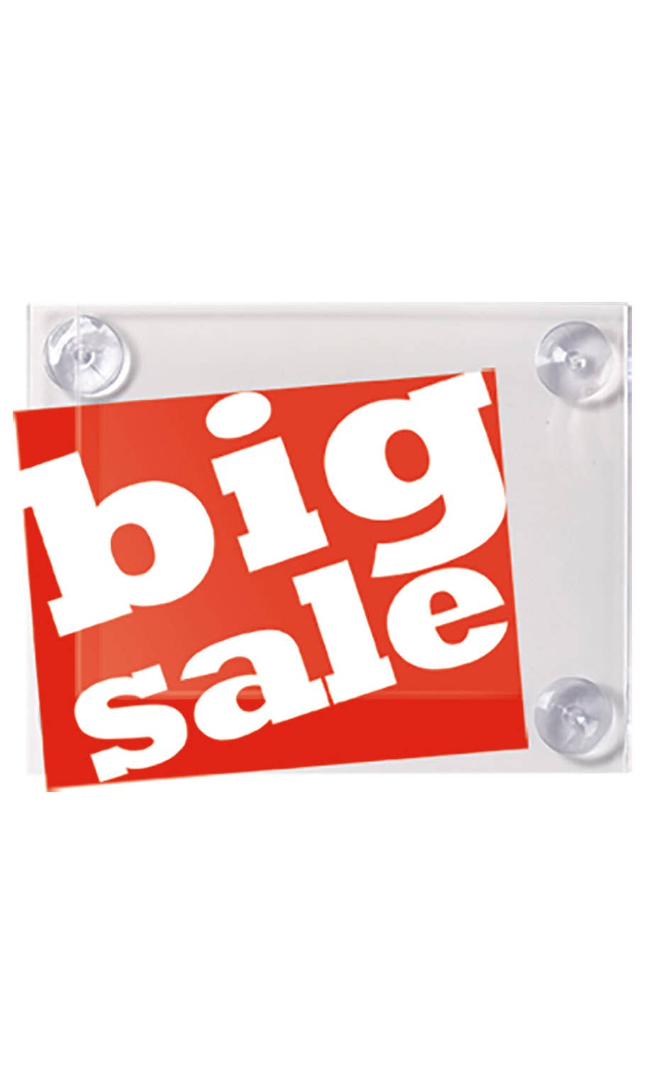 8 ½" X 11" Window Sign Holder With Suction Cups