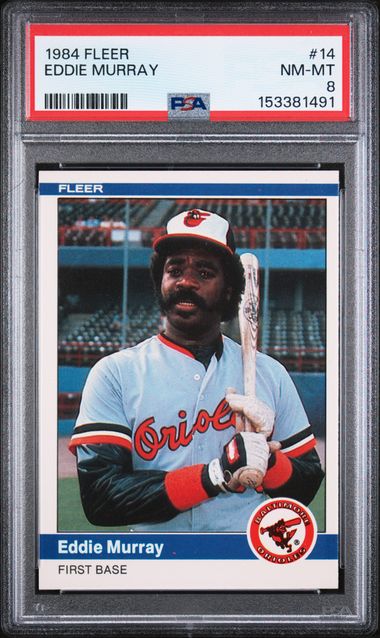 1984 Fleer #14 Eddie Murray PSA NM-MT 8 slab