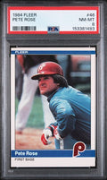 1984 Fleer #46 Pete Rose PSA NM-MT 8 slab