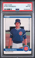 1984 Fleer #504 Ryne Sandberg PSA NM-MT 8 slab