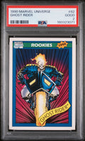 1990 Marvel Universe #82 Ghost Rider Rookies graded PSA 2 slab