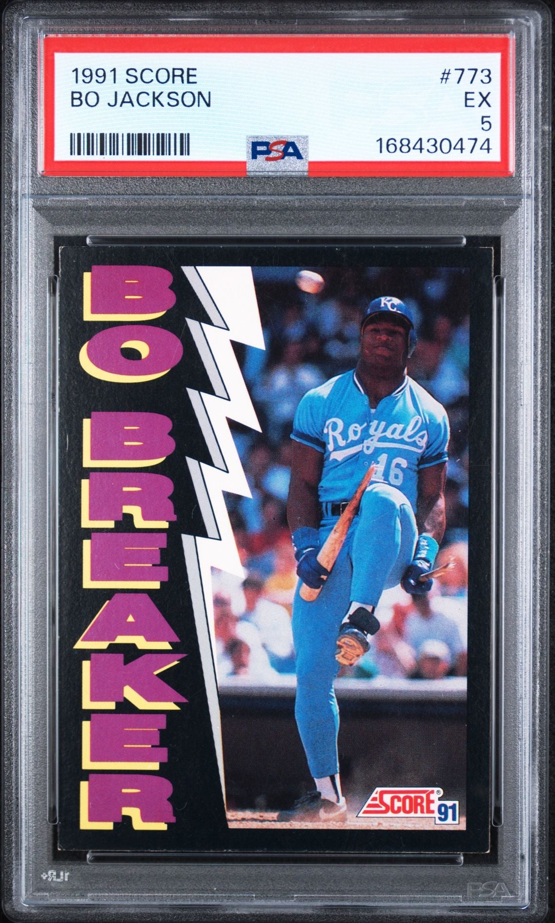 1991 Score Bo Jackson #773 Bo Breaker PSA 5 slab