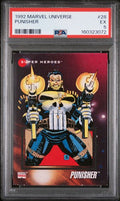 1992 Marvel Universe #28 Punisher graded PSA 5 slab